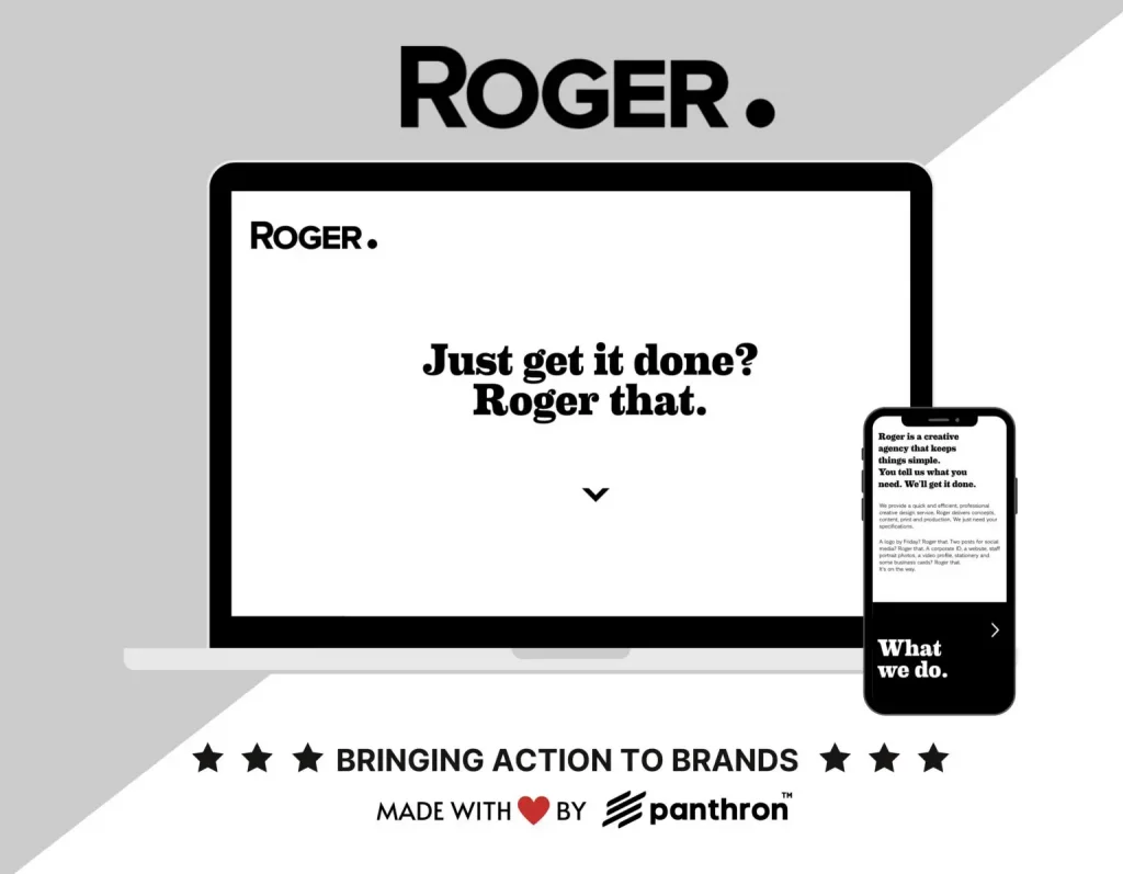 roger.productions portfolio